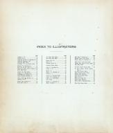 Index to Illustrations, Mitchell County 1917